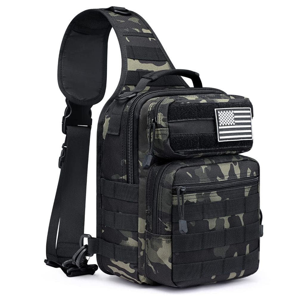 Mochila Sling Bag G4Free Tactical Military Rover 12L preta