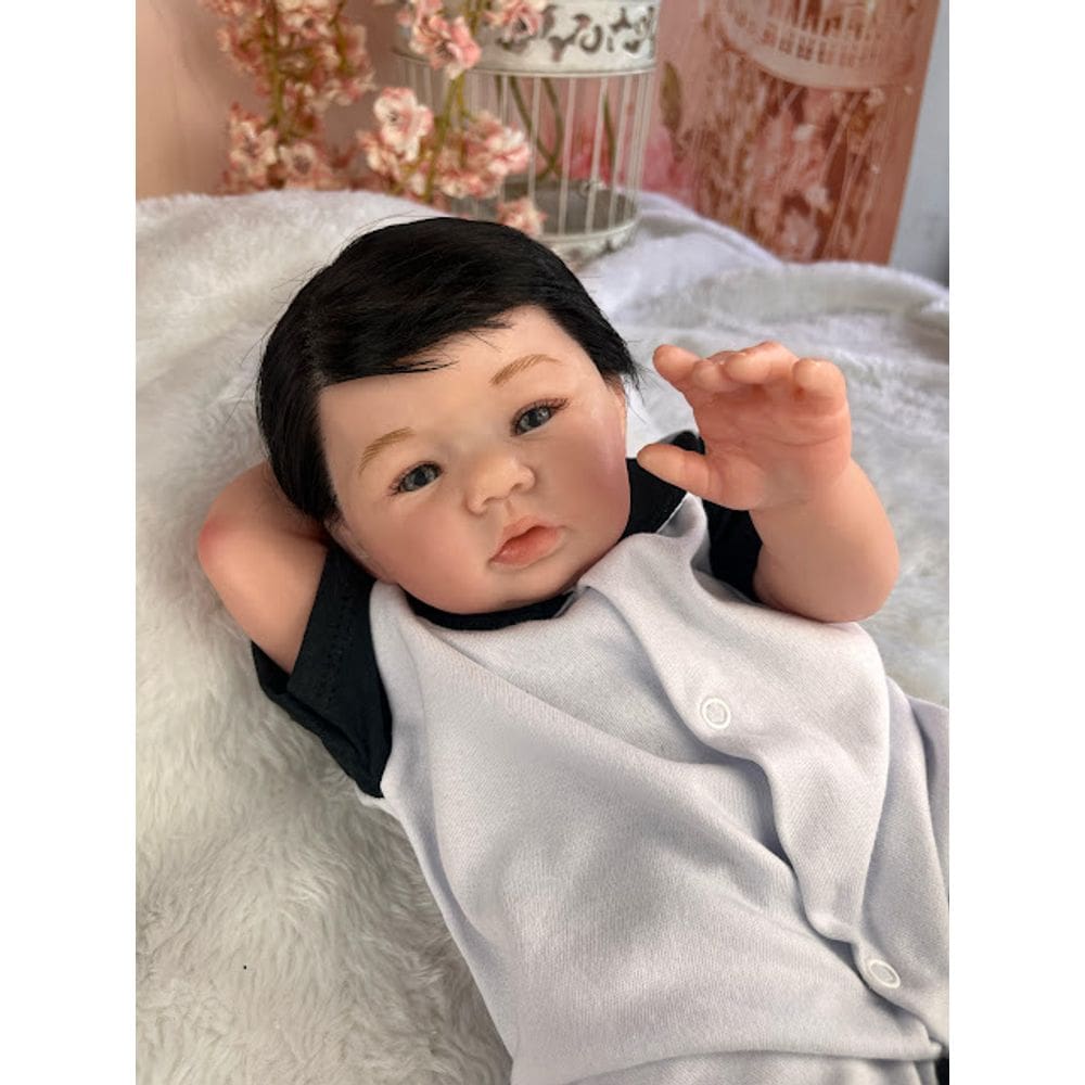 Bebê Reborn Menino Corpo de Pano Macio Lindo e Realista