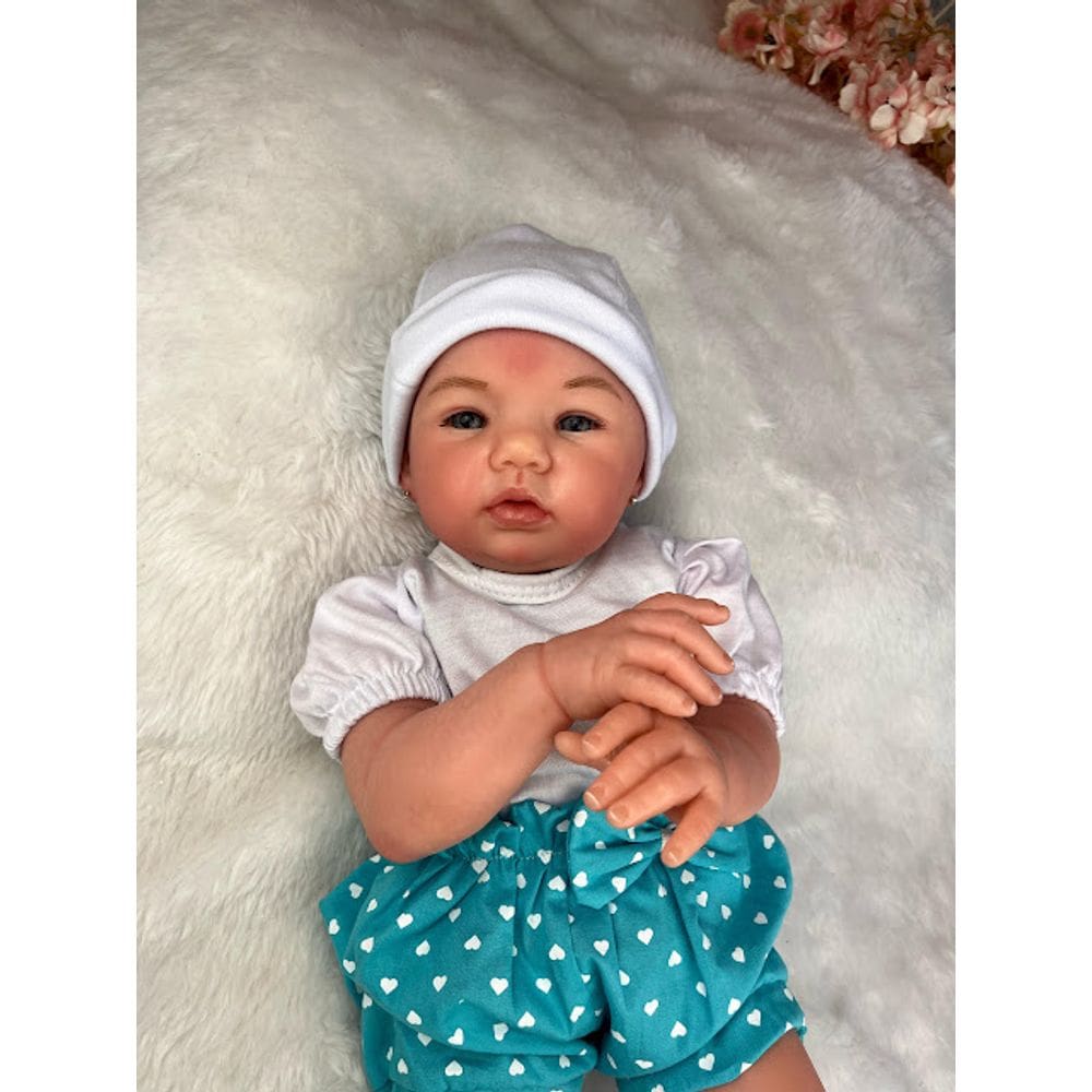 Bebê Reborn Menina Realista Carequinha Com Enxoval Completo