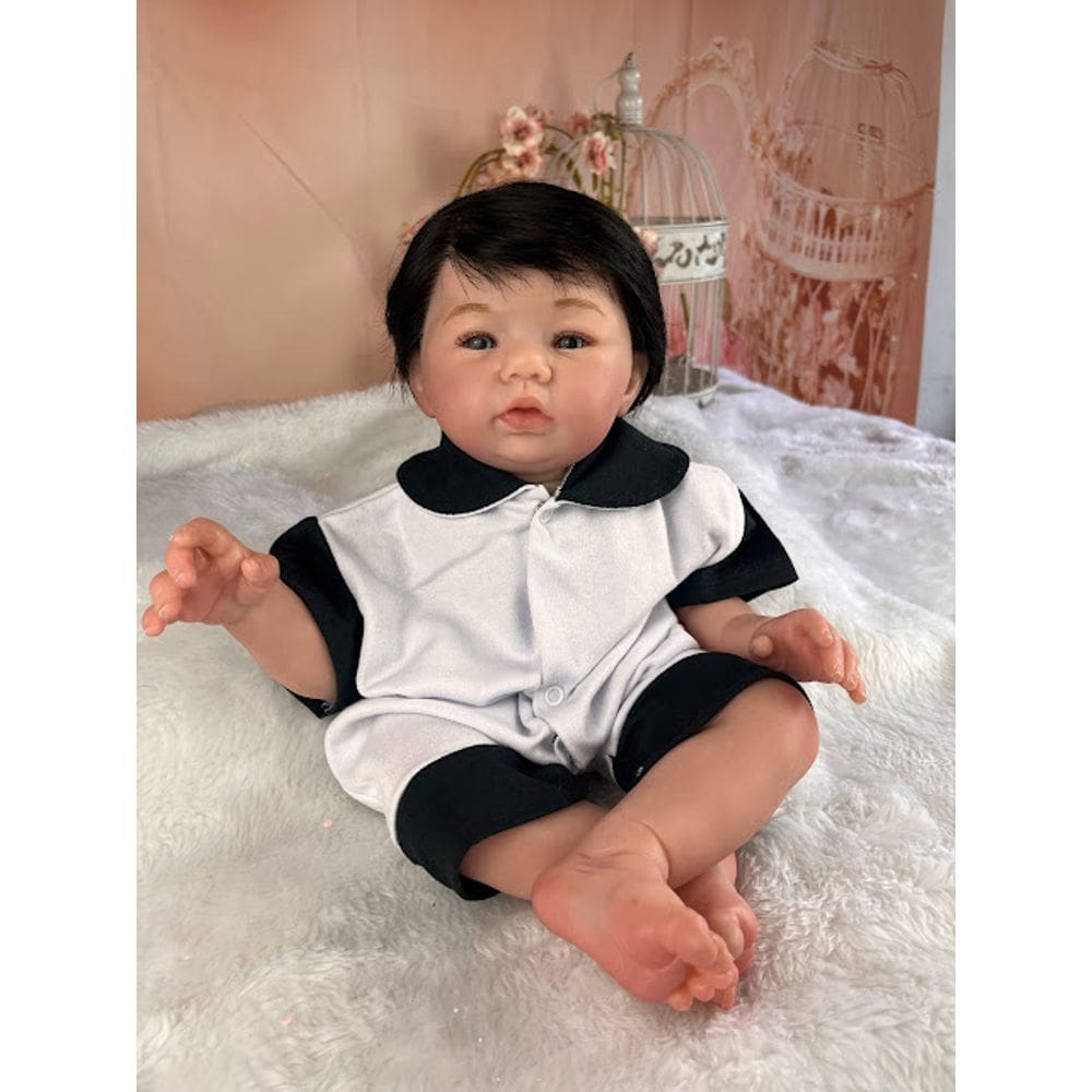 Bebê Reborn Menino Silicone Macio Para Banho Com Chupeta