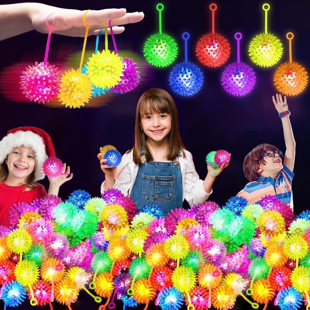 Bouncy Balls SHQDD Light up 12 unidades para crianças de 1 a 3 anos com pulseira