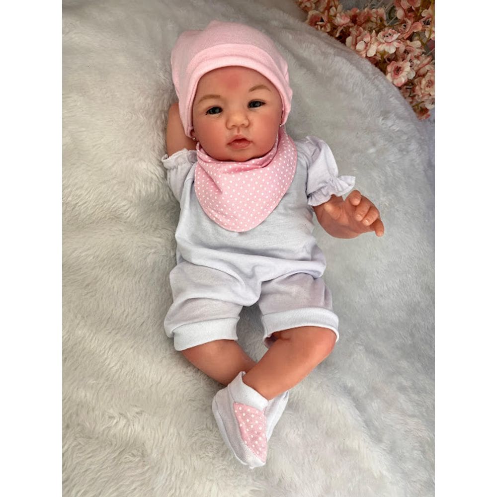 Bebê Reborn Menina Corpo de Pano Macio Carequinha