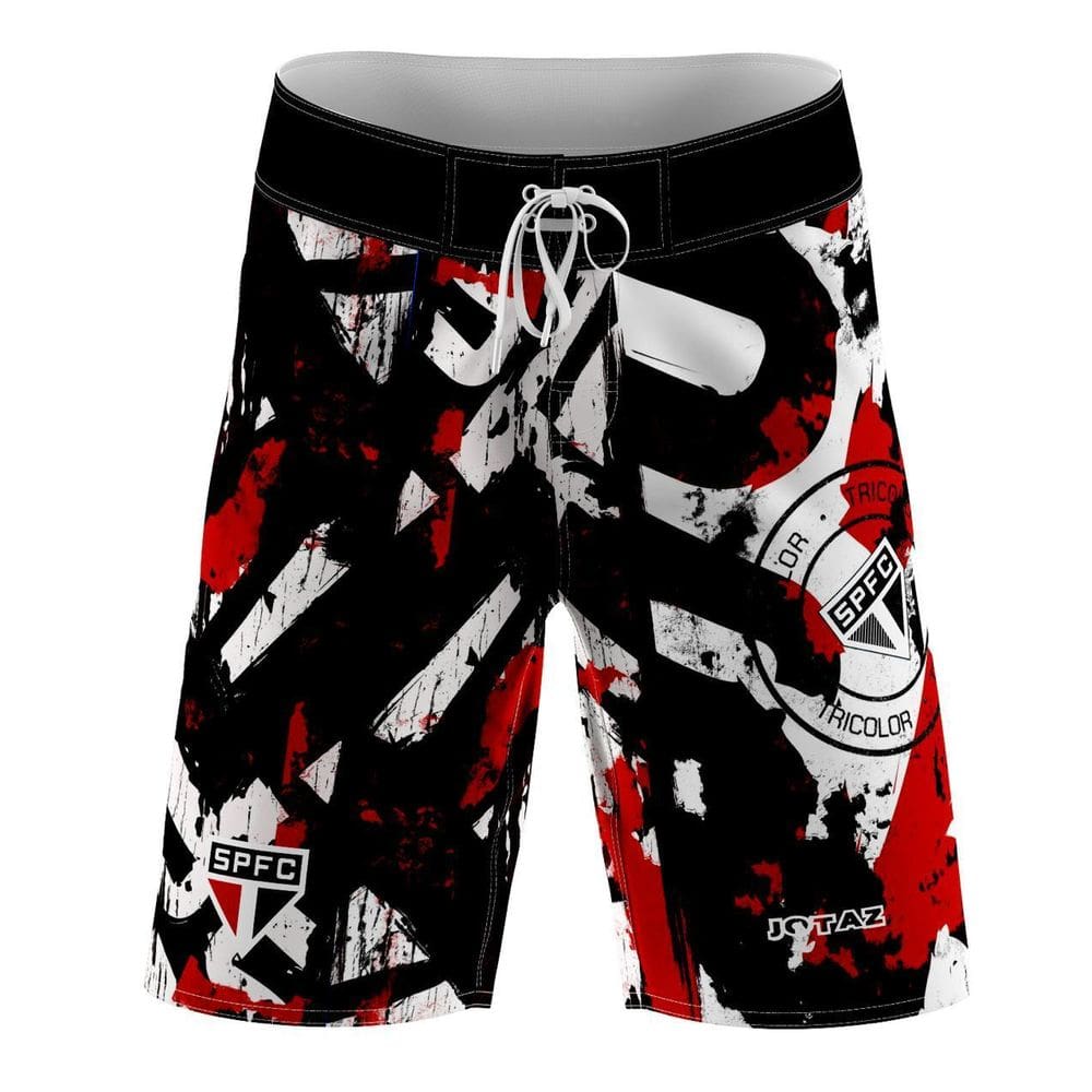 Bermuda do SP Efect Tricolor Tactel Elastano Oficial