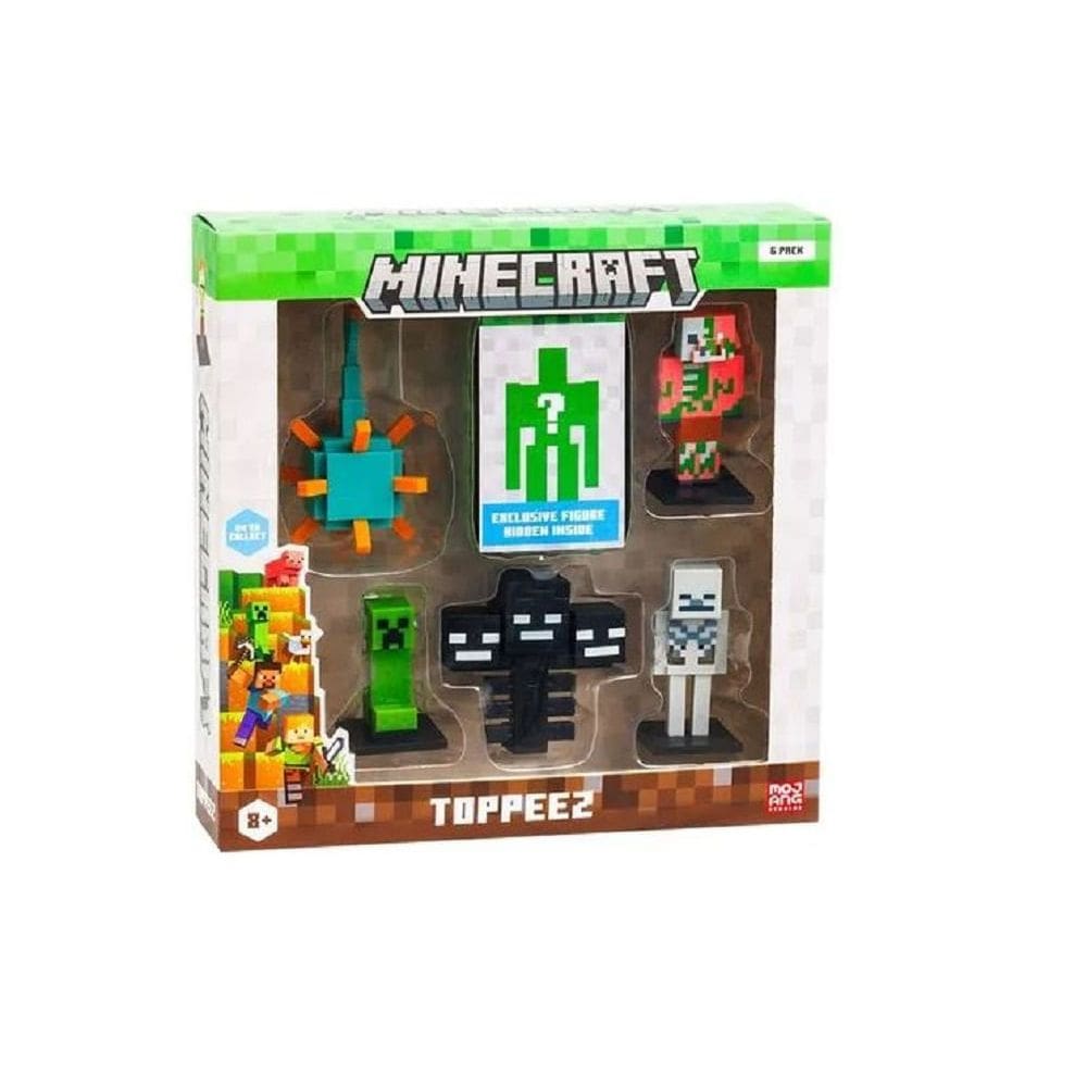 Boneco - Piglin,Creeper,Guardiao,Esqueleto,Whiter Boss MULTIKIDS