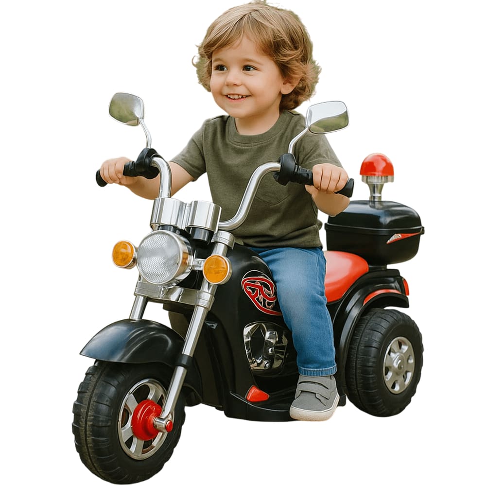 Moto Elétrica Bang ToysInfantil Chopper Guardian X Preta 6V