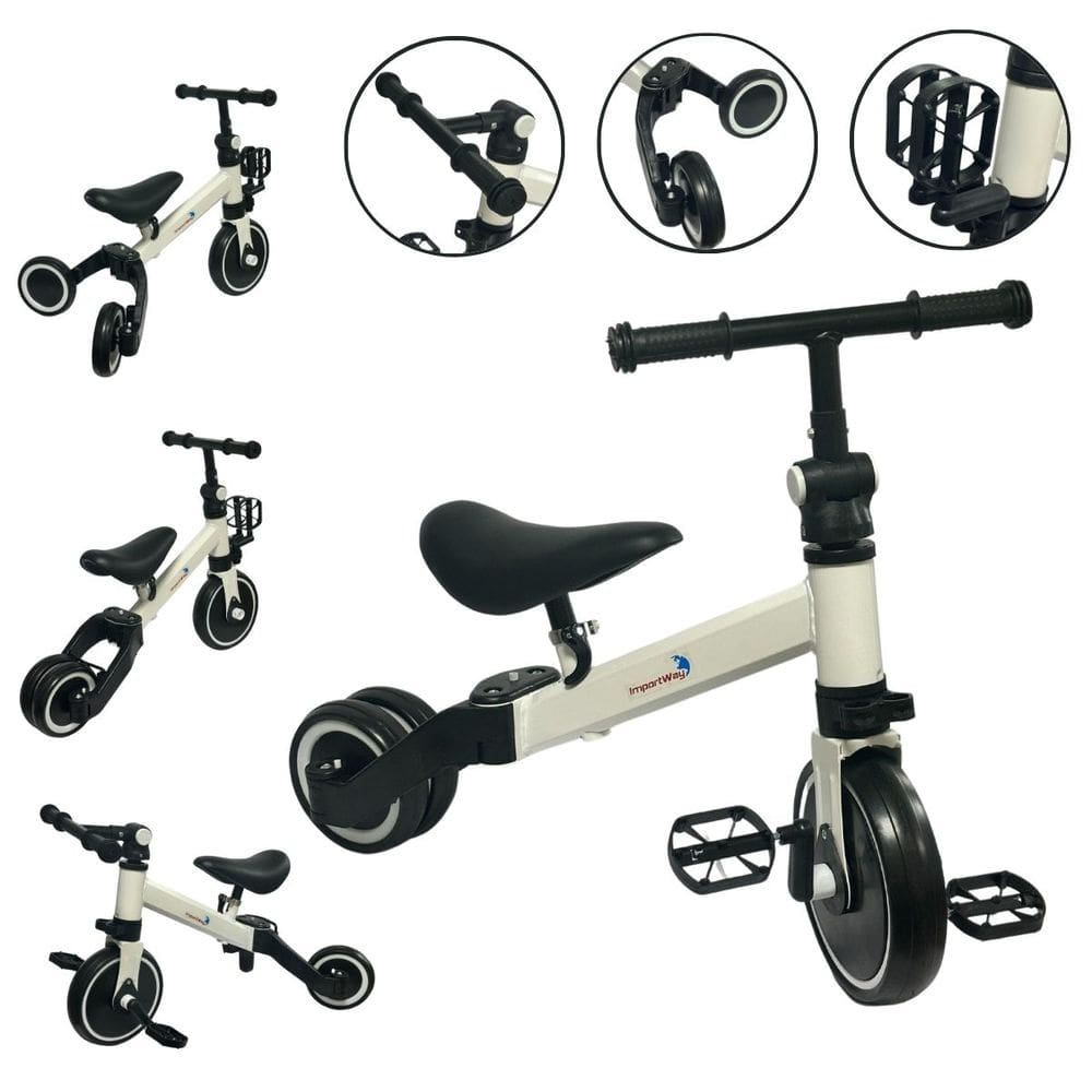 Triciclo Infantil 3 em 1 Bicicleta Equilíbrio sem Pedal e com Pedal Coordenação Importway Bw312