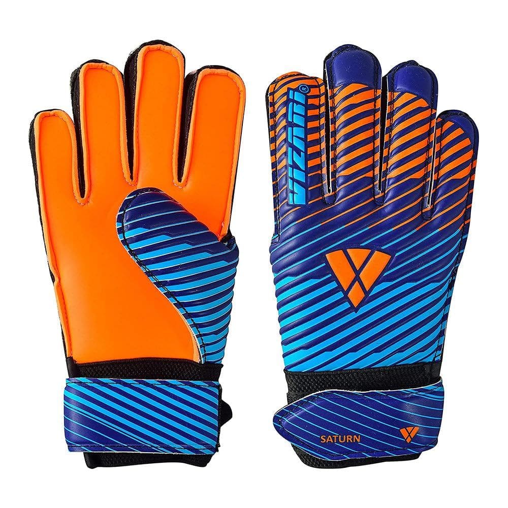 Luvas de goleiro de futebol Vizari Saturn F.P. Azul/Laranja Sz 9