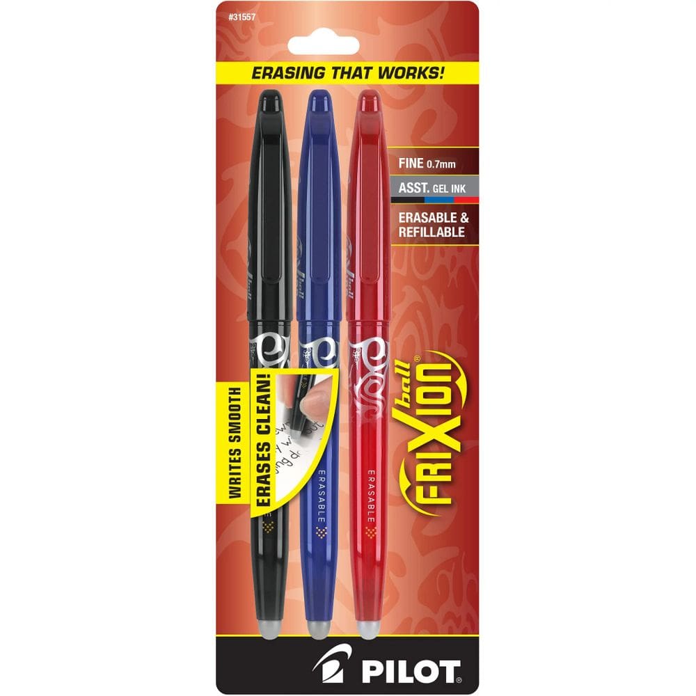 Canetas de tinta gel PILOT FriXion Ball apagáveis de 0,7 mm