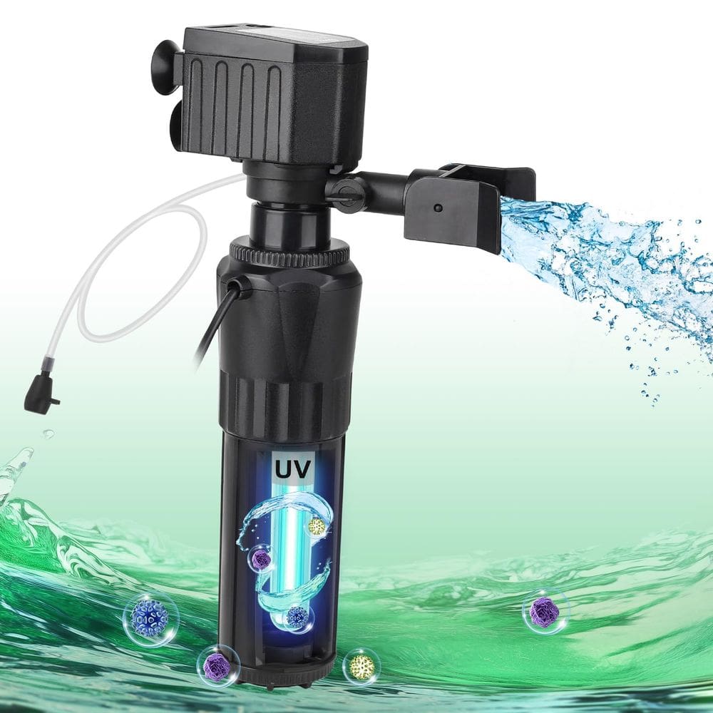 Filtro de aquário hygger U-V 12W para tanque 40-150L