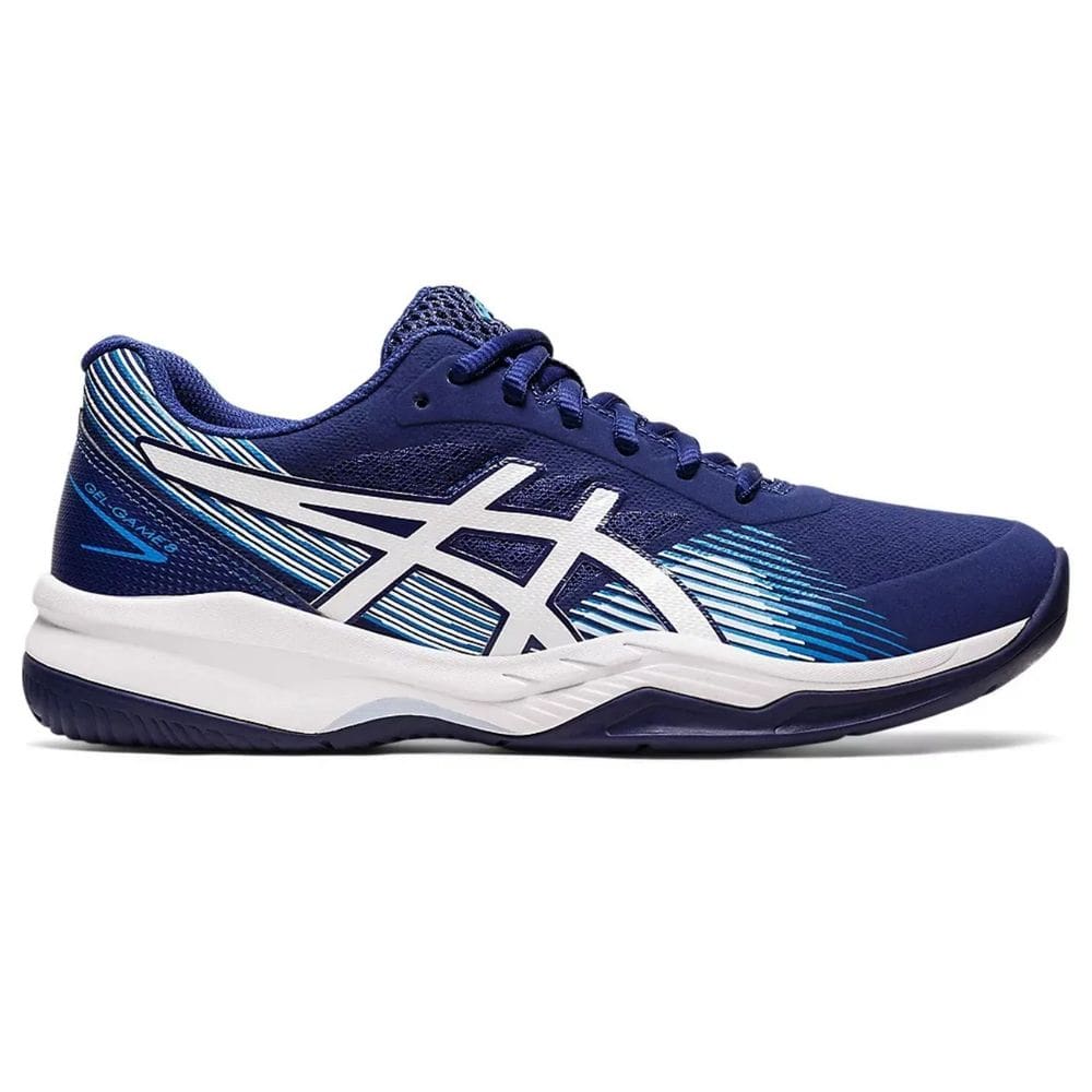 Tênis Asics Gel Game 8 Feminino - Azul+Branco