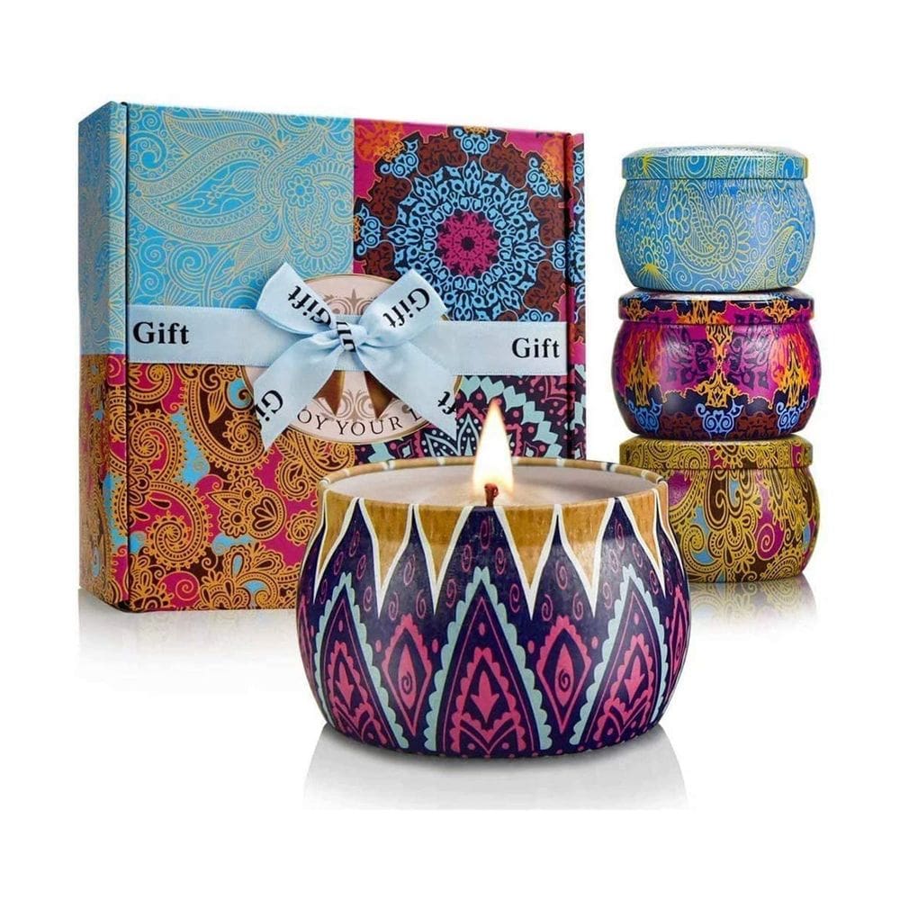 Velas perfumadas LKDJR, pacote com 4, aromaterapia, 120H Burning