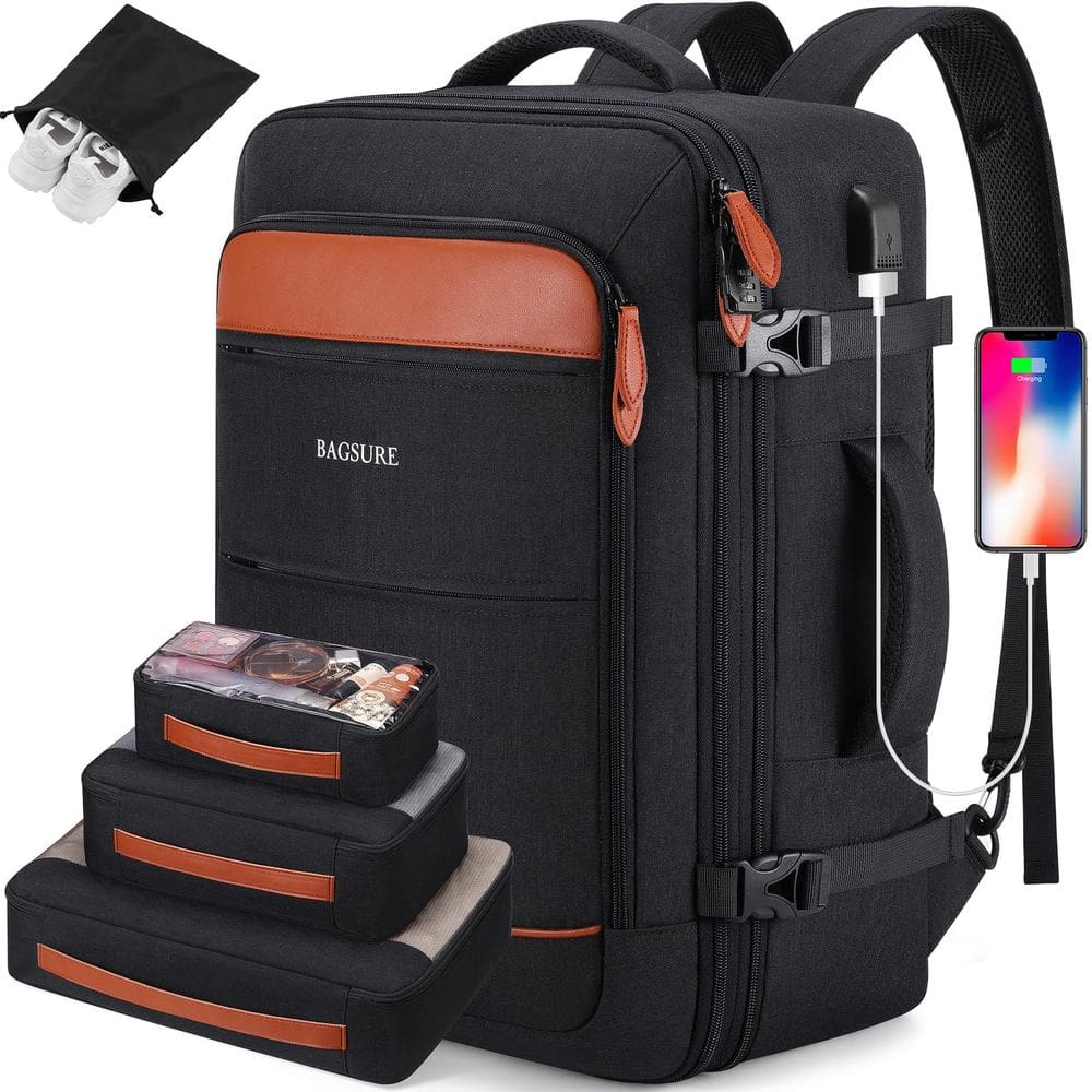 Mochila Bagsure Travel 42L Carry on Bagage com porta USB
