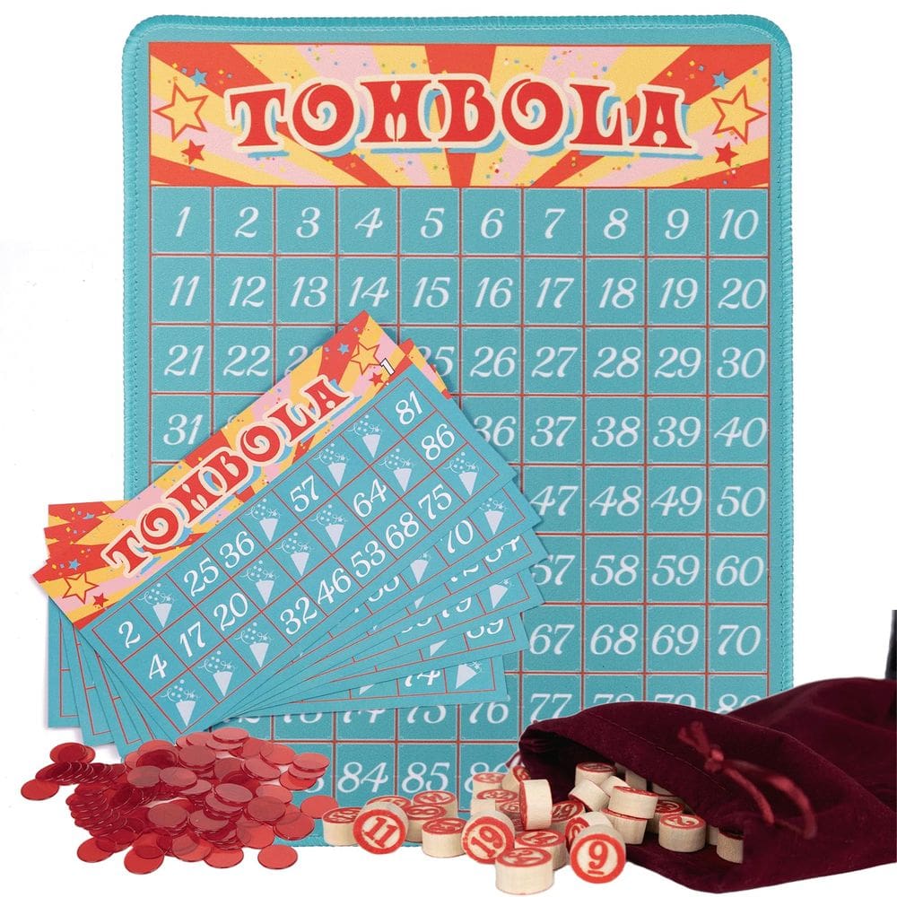 O jogo Tombola Bingo Extguds Vintage Italian Russian Lotto