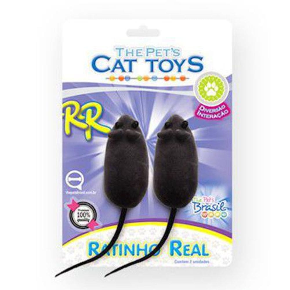 The Pets Brinquedo Gato Ratinho Real