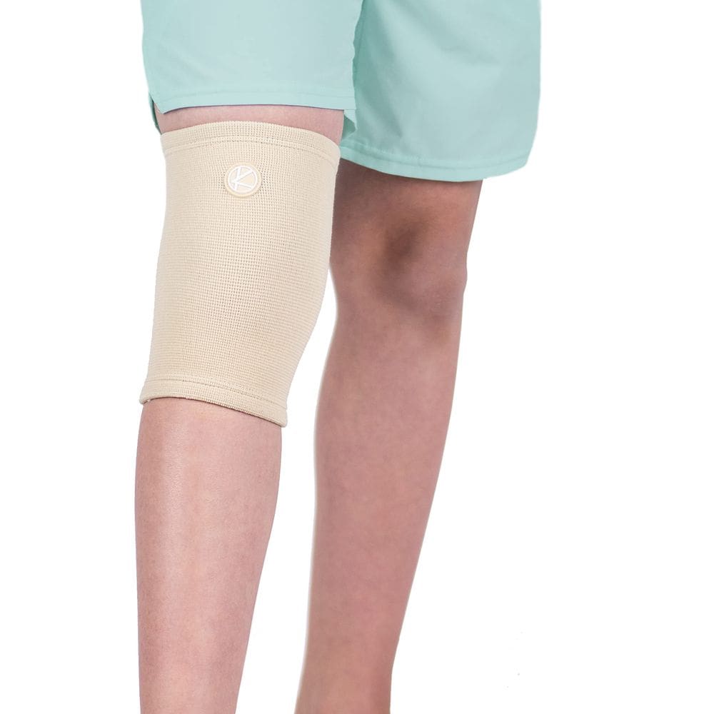 Joelheira infantil KARM Youth Compression Beige