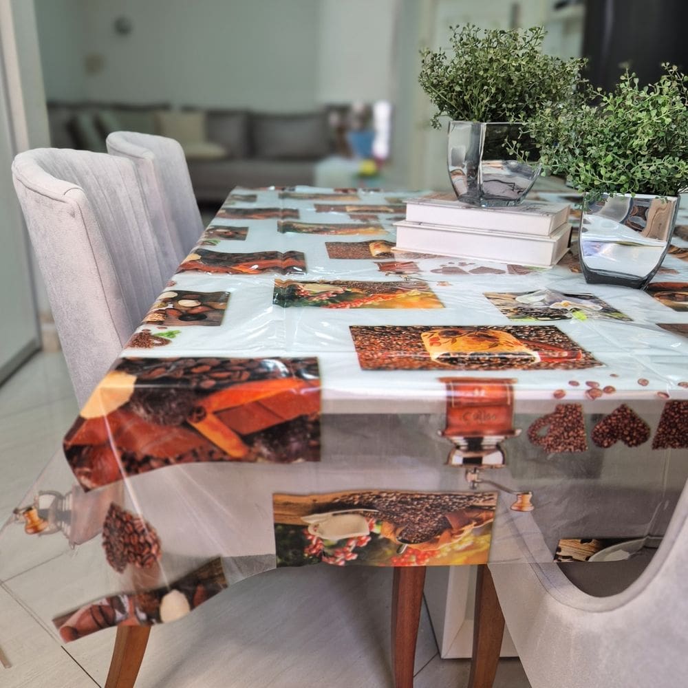 Toalha de Mesa Plástico pvc Transparente 1,00m X 1,40m Md02