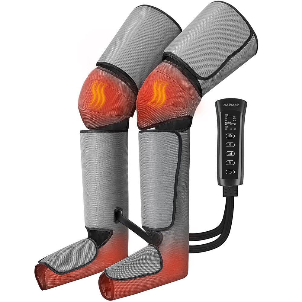 Massageador de pernas Nekteck para circulação e alívio da dor com calor