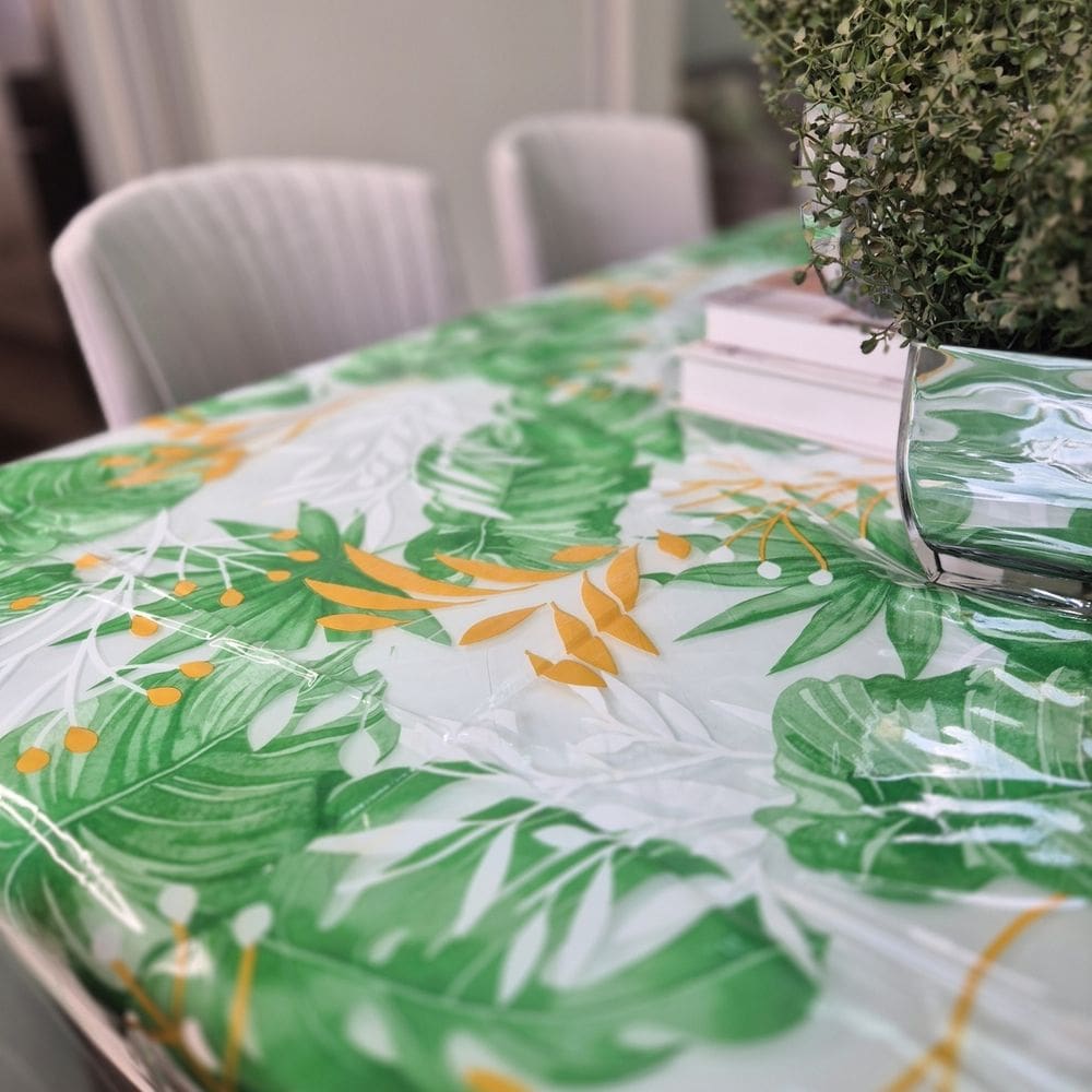Toalha de Mesa Plástico pvc Transparente 1,00m X 1,40m Md03