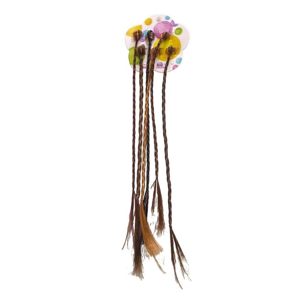 Kit 48 Un Mechas Com Mini Piranha Aplique De Cabelo Infantil
