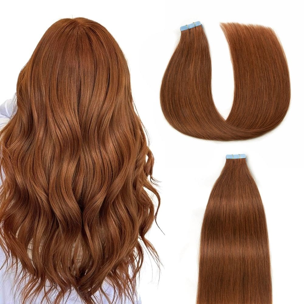 Fita adesiva em extensões de cabelo AGMITY Human Hair 45 cm 20 unidades 50 g