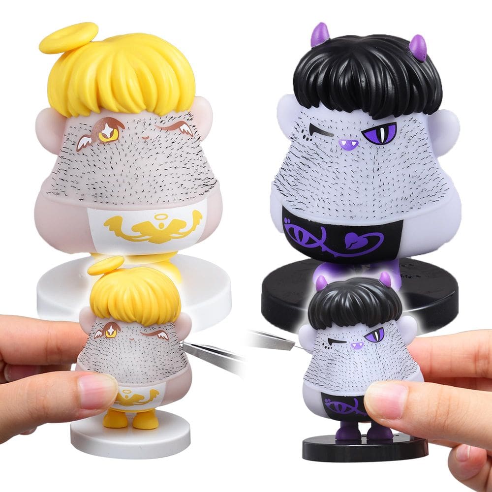 Arrancar o cabelo de anjos e demônios do Fidget Toy Angel`s Wonderland