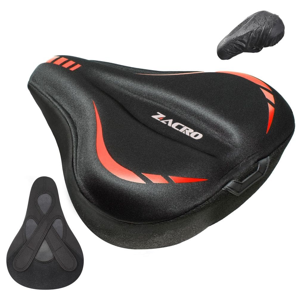 Almofada de assento de bicicleta Zacro Gel acolchoada para homens e mulheres
