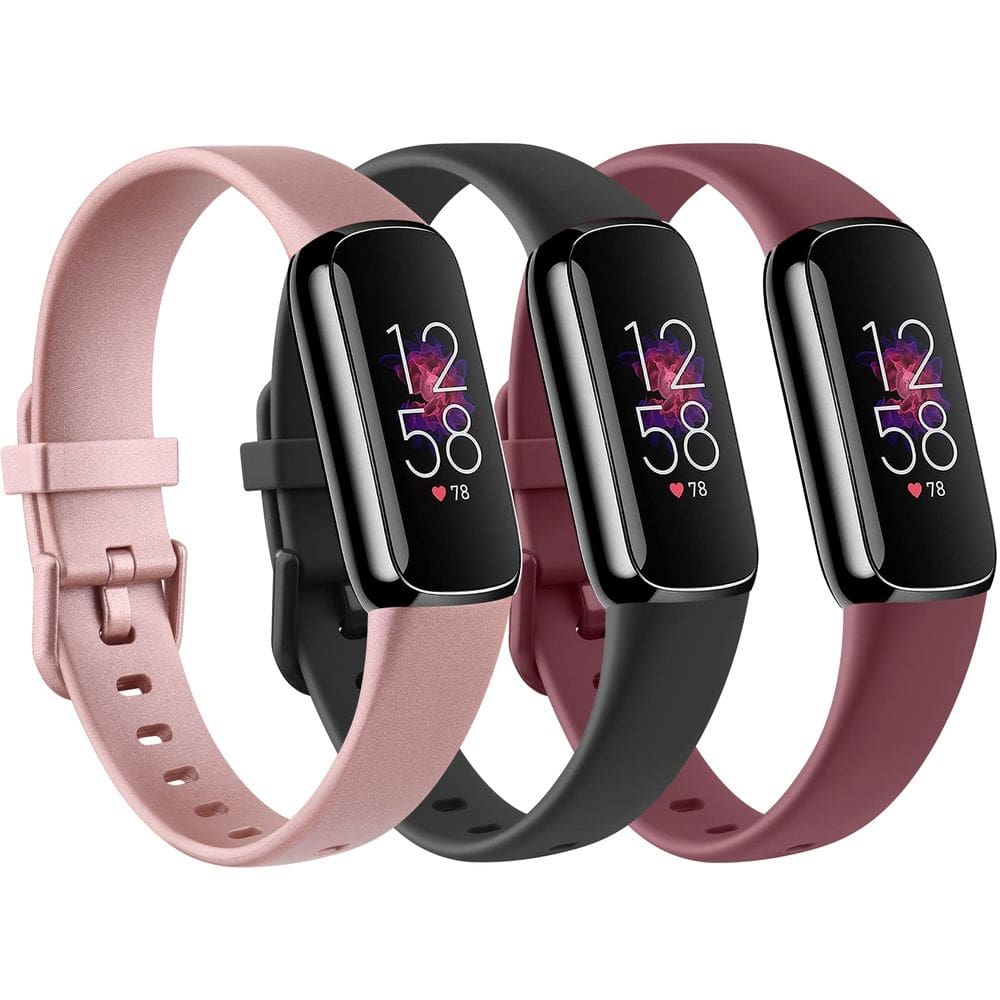 Pulseiras de reposição Meliya Fitbit Luxe, pacote com 3 unidades de silicone