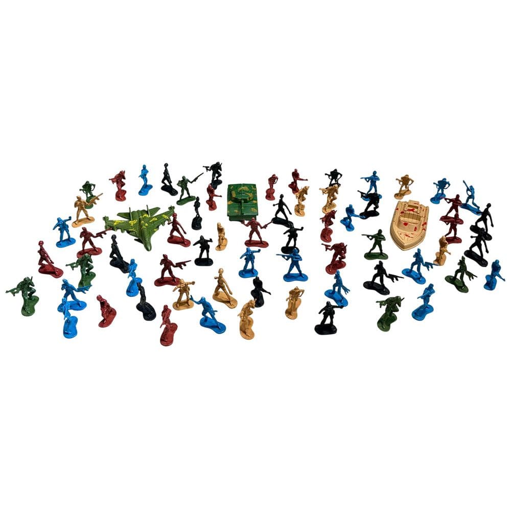 Kit Soldadinhos De Plastico 67 Peças Brinquedo Infantil