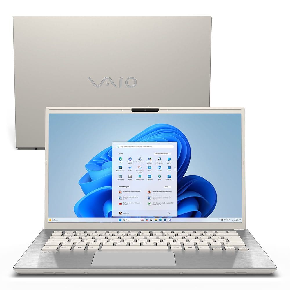 Notebook VAIO® F14 Intel® Core i5-1334U Windows 11 Home 16GB RAM 512GB SSD 14`` Full HD IPS – Branco