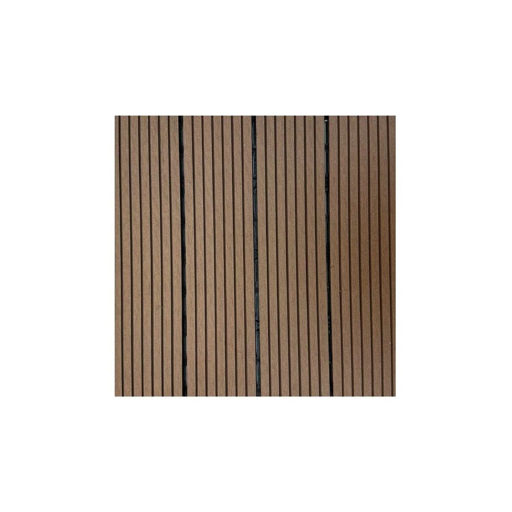 Deck Modular de Madeira Ecológica 30cm X 30cm Marrom