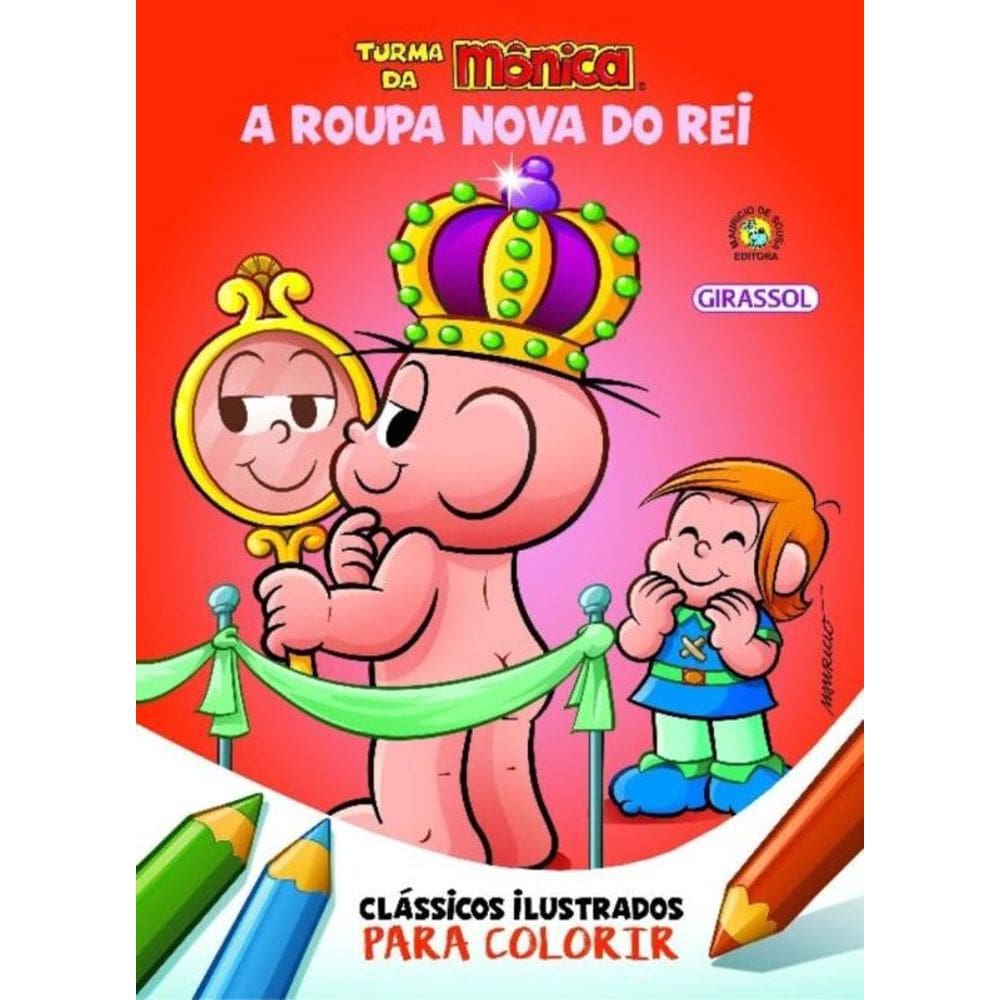 Turma Da Monica Classicos Ilustrados Para Colori02