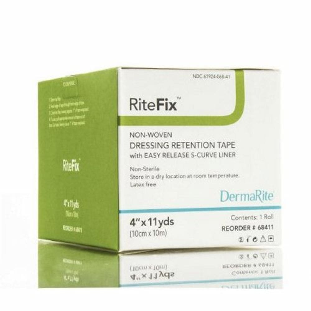 Fita de retenção de curativo RiteFix Skin Friendly Nonwoven 1 Inch X 11 Yard NonSterile 1 Cada por DermaRite