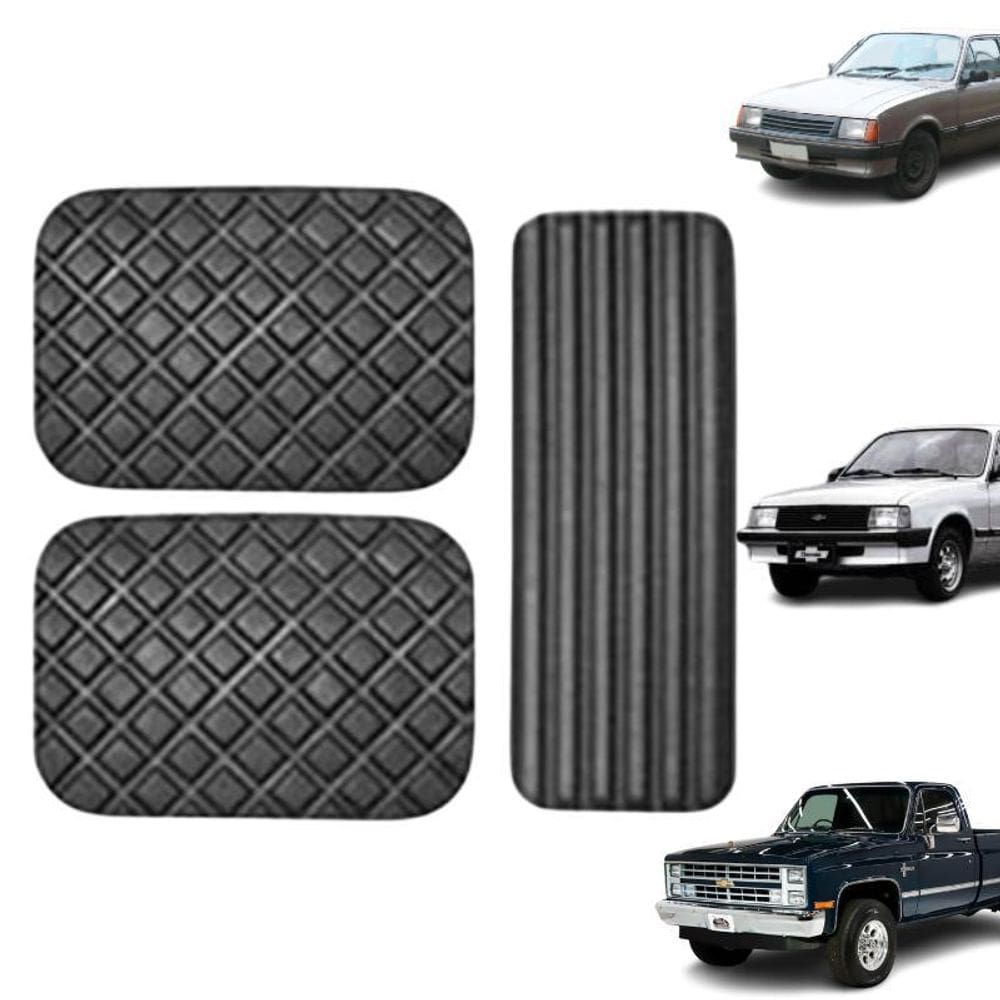 Kit De Capa De Pedal Freio/Acelerador/Embreagem Do Chevy