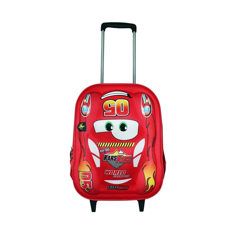 Mochila Escolar Rodinha Carros Reforçada 3D Alto Relevo