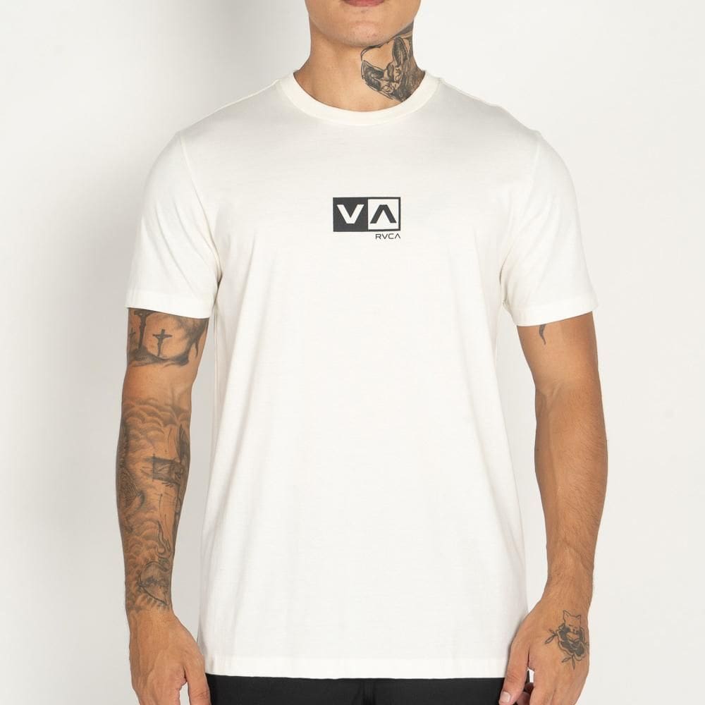 Camiseta RVCA Mini Balance Box WT25 Masculina Snow White