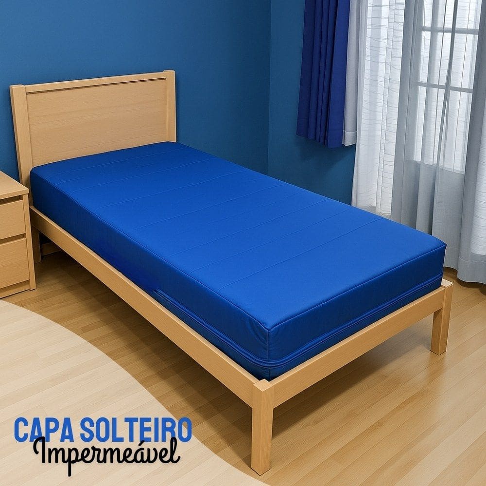 Capa hospitalar para colchão de solteiro impermeável coloridas