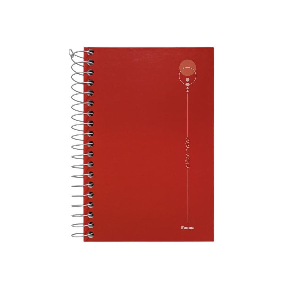 Caderneta Anotações 1/8 80F Office Color Vermelha Foroni