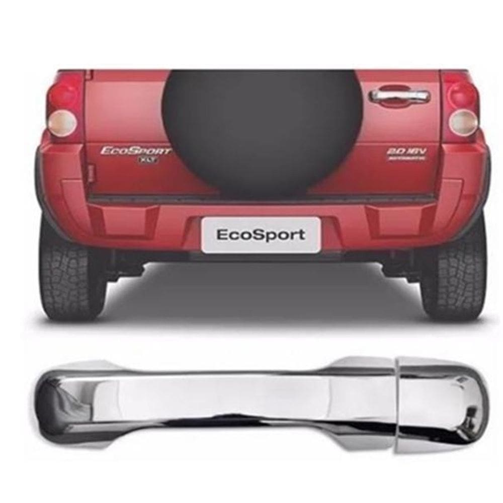 Aplique Cromado Da Maçaneta Da Tampa Traseira Ecosport 03/12