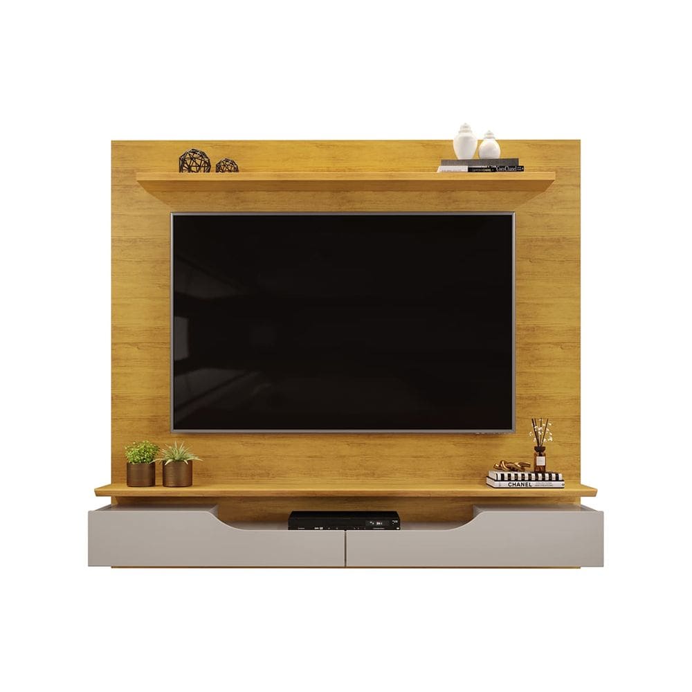 Painel de Tv Rack Suspenso Até 60 Polegadas 2 portas Turim Cedro-Bali - ÉdeCasaMóveis