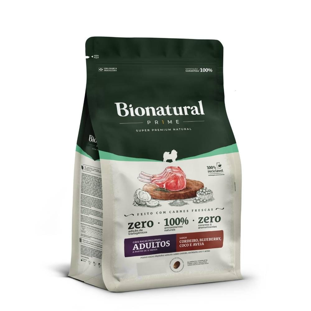 Ração Special Dog Bionatural Prime Raças Pequenas Adulto Cordeiro 2,5Kg