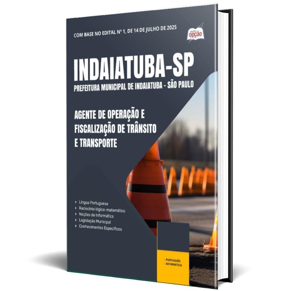 Apostila Indaiatuba Sp 2025 Agente Operação E Fiscalização
