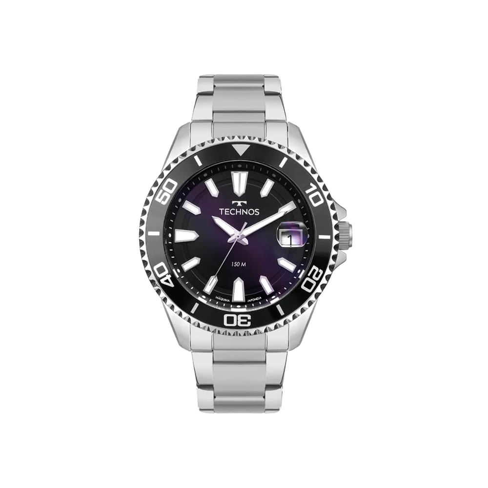 Relógio Tecnhos Masculino Acqua Prata 2415EH/1P