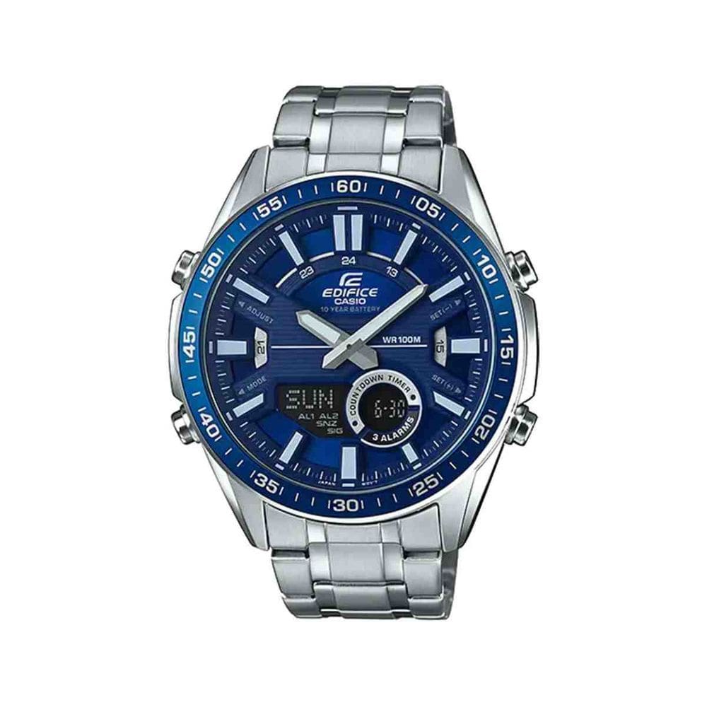 Relógio Casio Edifice Prata Masculino EFV-C100D-2AVDF