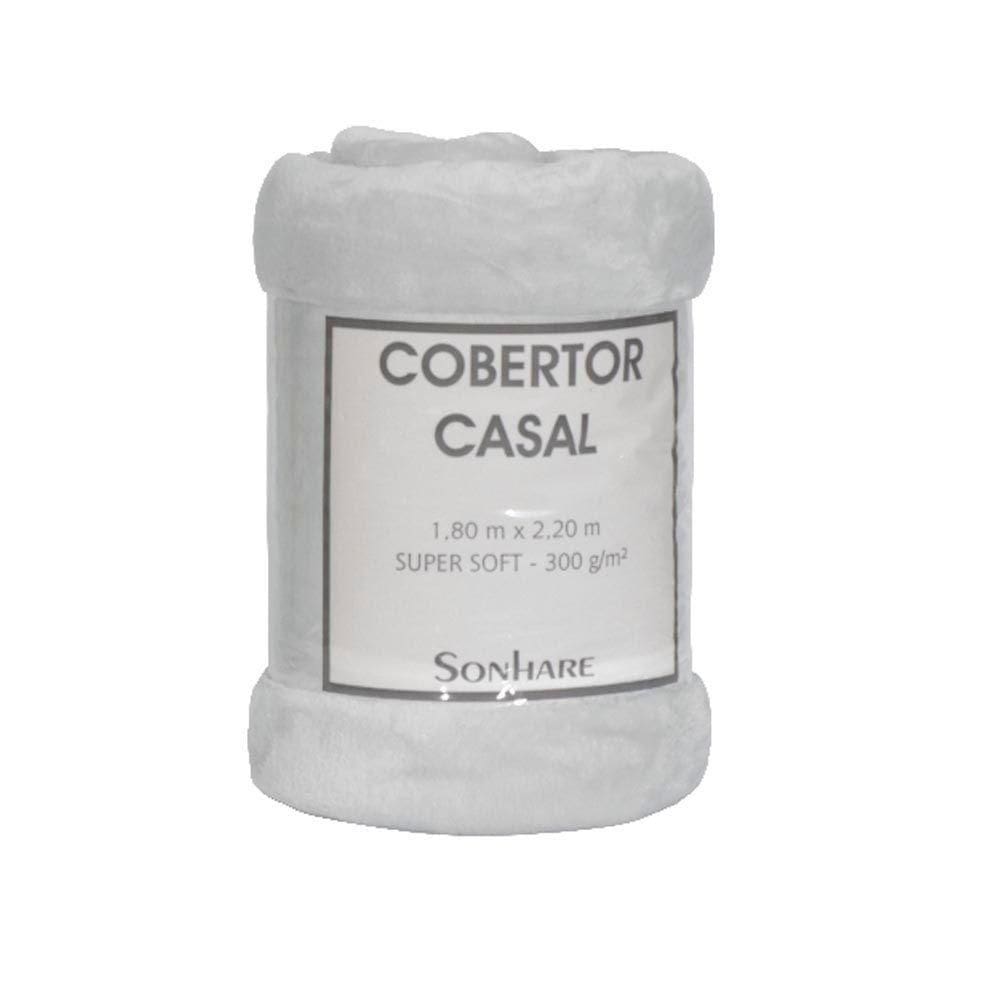 Cobertor Super Soft 300gr Casal 180x220cm Off-white Sonhare