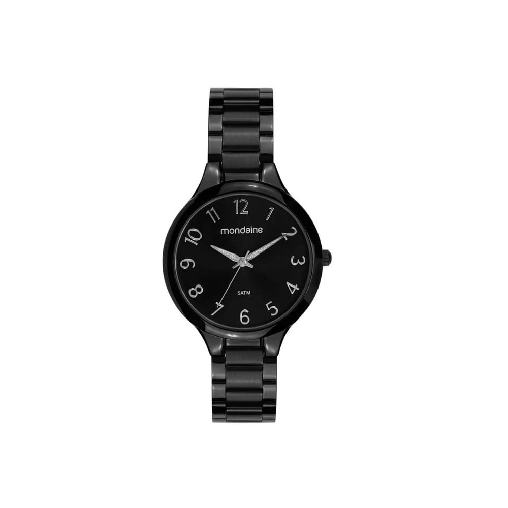 Relógio Mondaine Casual Preto Feminino 32418LPMVPE4