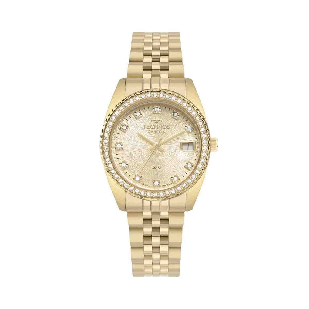 Relógio Technos Riviera Dourado Feminino 2117LFK/1D