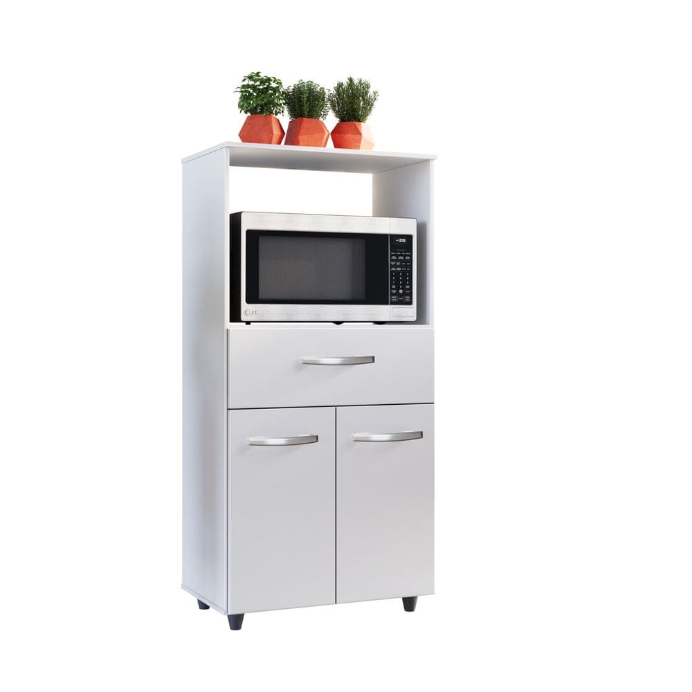 Balcão Multiuso Luna Com Nicho Para Microondas E Forno