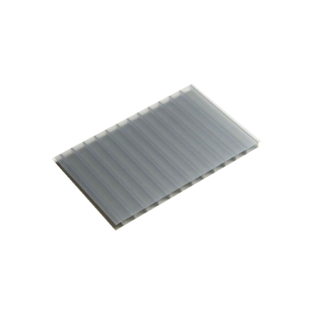 Chapa de Policarbonato Alveolar Cinza Refletivo 10mm - 2,10m x 6,00m - Importado