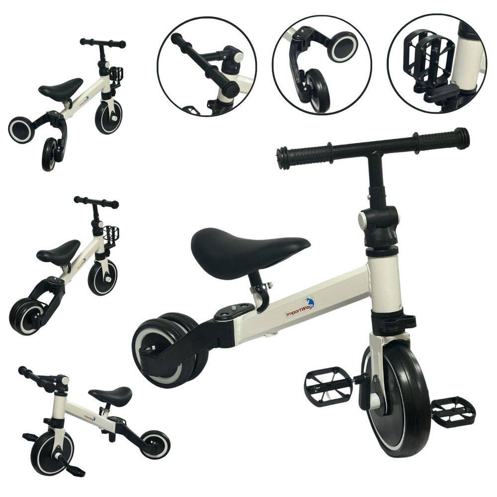 Triciclo Infantil 3 em 1 Bicicleta Equilíbrio sem Pedal e com Pedal Coordenação Importway Bw312