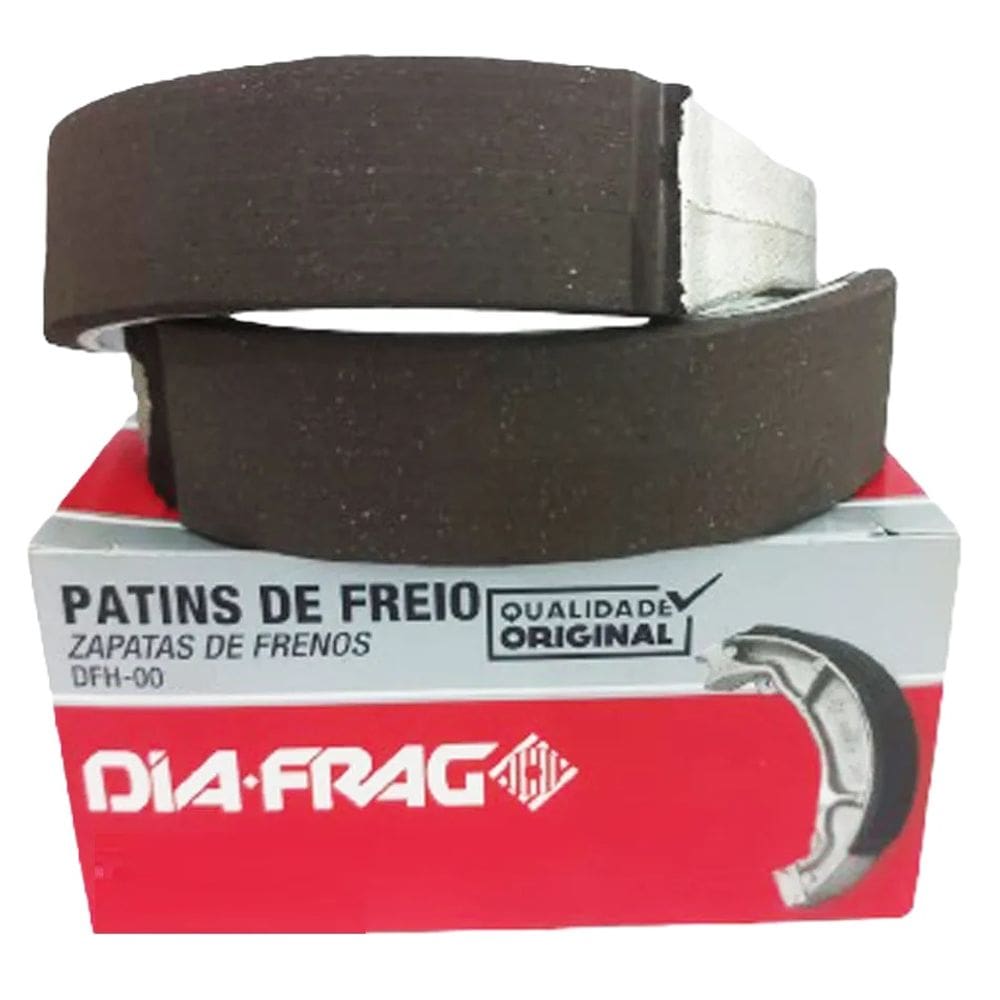 Patim Freio Biz 100 Biz 110 Biz 125 Pop 100 Bros 125 Bros 150 Bros 160 Traseiro Diafrag 0,25Mm